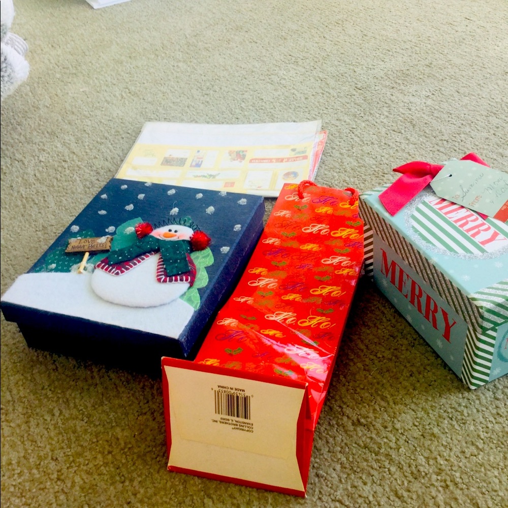 Set of 4 brand new Christmas boxes